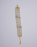 3 Line Pearl Crystal Bracelet