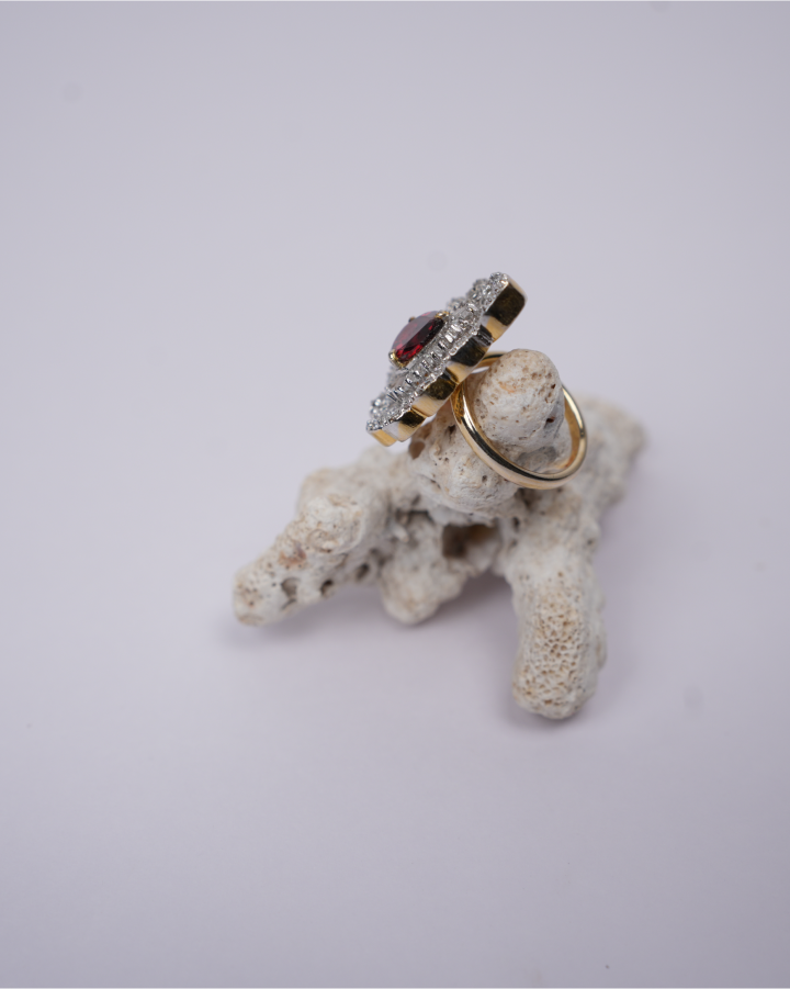 Ruby Wine Zircon Ring