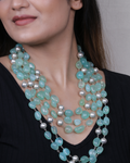 2 Line Green Jade Necklace-Women's fashion jewellery online