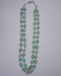 2 Line Green Jade Necklace-Women's fashion jewellery online