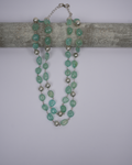 2 Line Green Jade Necklace-Women's fashion jewellery online