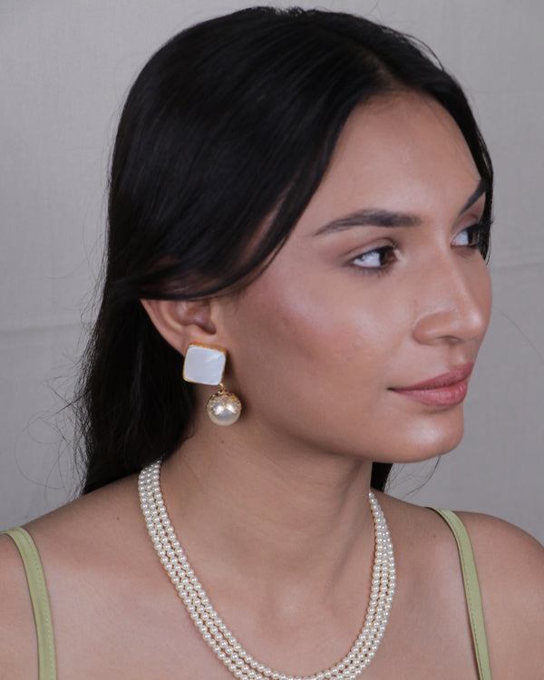 MOP Pearl Drop Earring