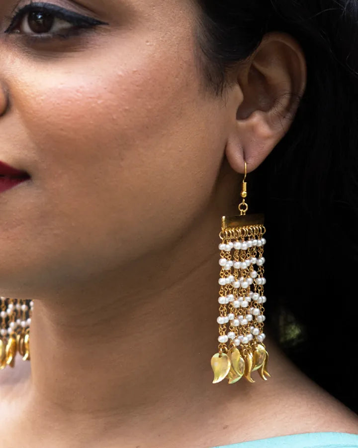 Moti Lehar Earrings-Women's fashion jewellery online