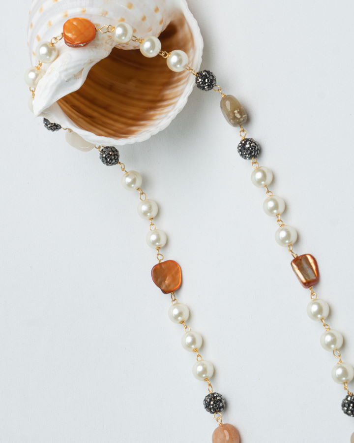 Multi Colour Orange Chain