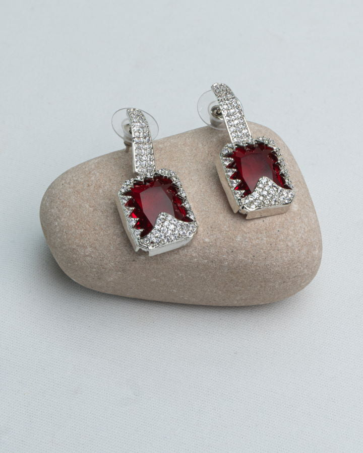 Red Ruby Earrings