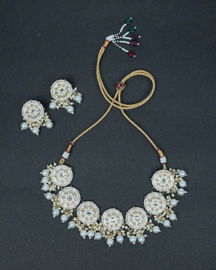 White Meenakari Choker-Women's fashion jewellery online