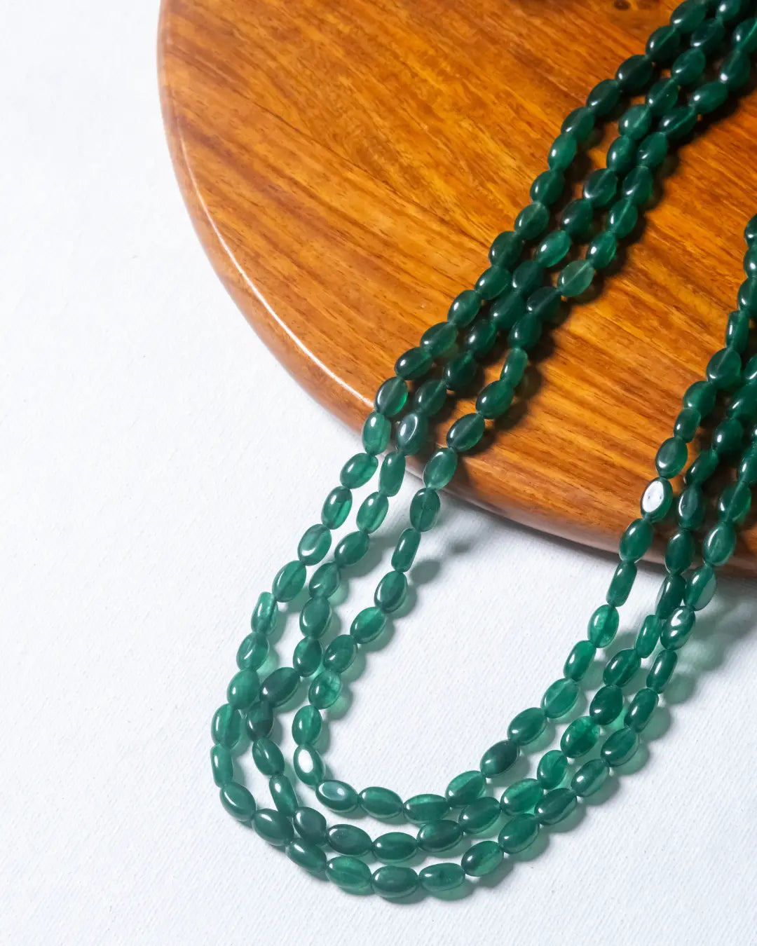 Green Quartz Long Necklace