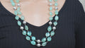 2 Line Green Jade Necklace-Women's fashion jewellery online