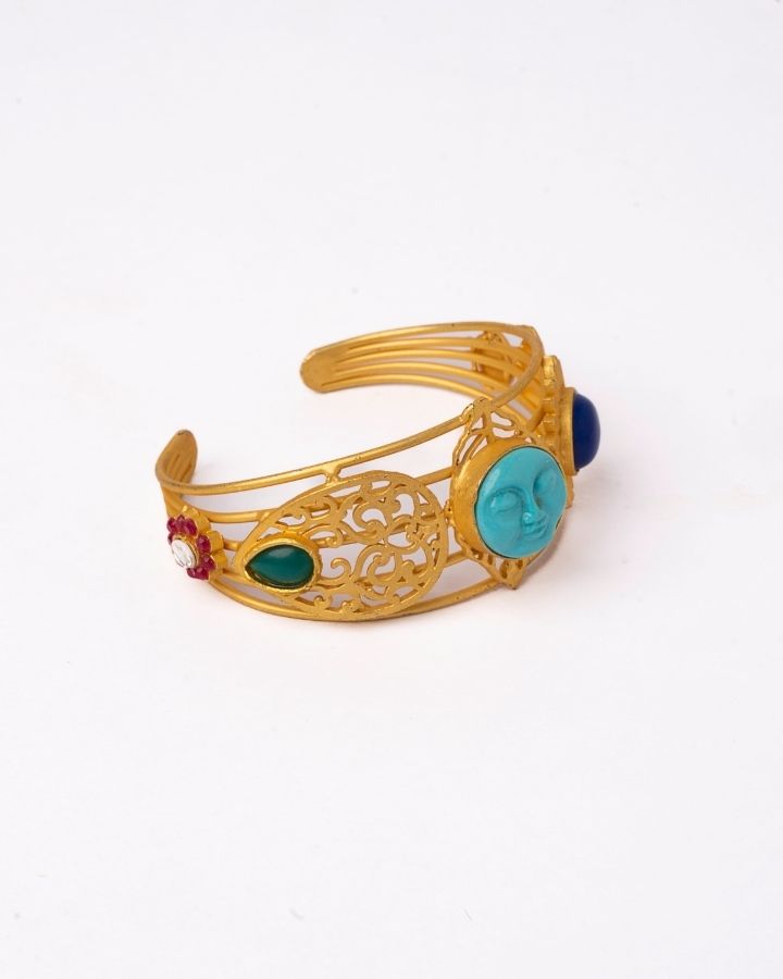 Semi Precious Cuff Bracelet-Women's fashion jewellery online