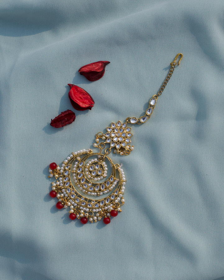 Crimson Maang Tika--Women's fashion jewellery online