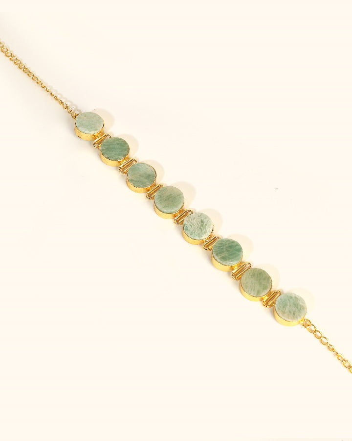 Pastel Agate Choker Paired With Earrings -Women's fashion jewellery online