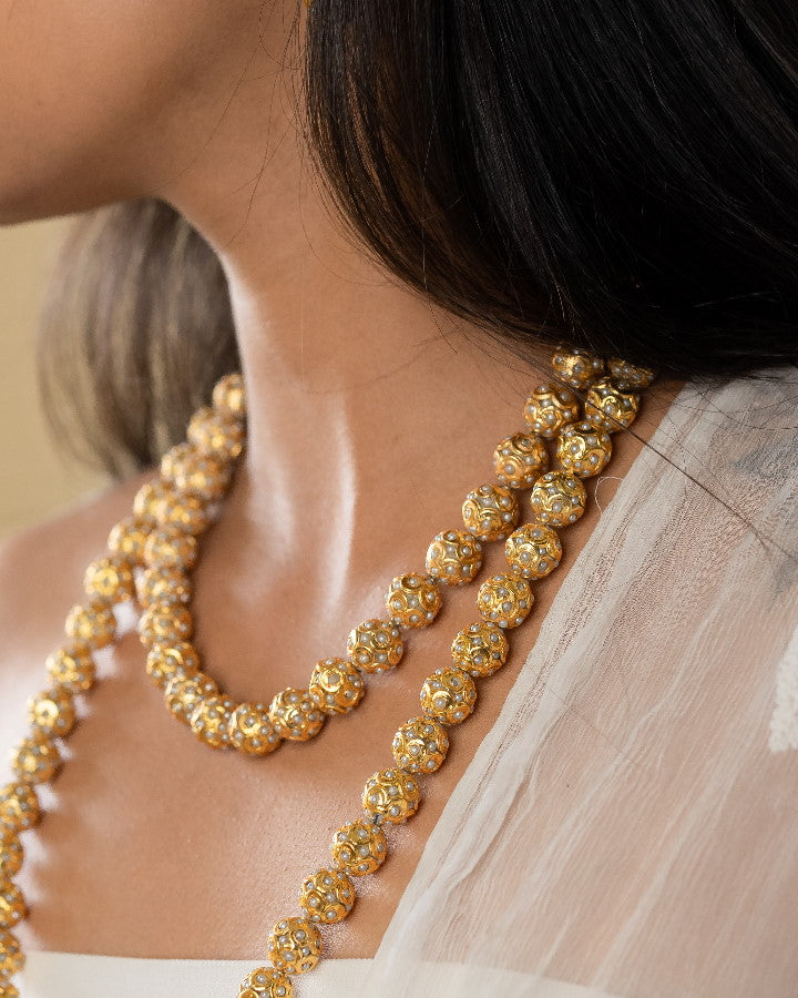 Short Jadau Moti Mala-Women's fashion jewellery online