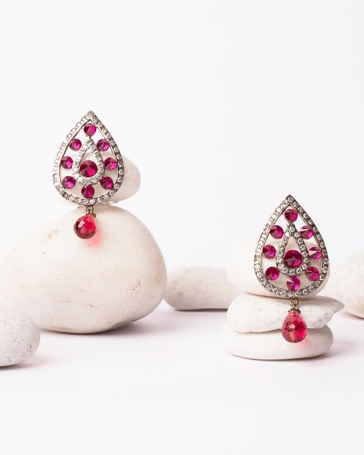 Stud Jeweled Earrings-Women's fashion jewellery online