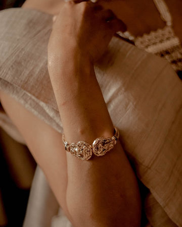 Chic Gold Bridal Kada-Women's fashion jewellery online