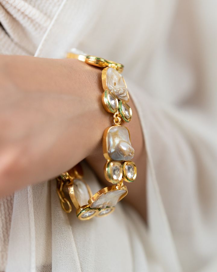 Mother Of Pearl Signature Bracelet-Women's fashion jewellery online