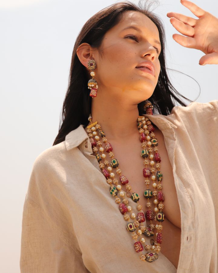 Scarlet Marcasite 3 Layered Necklace, Women's fashion jewellery online