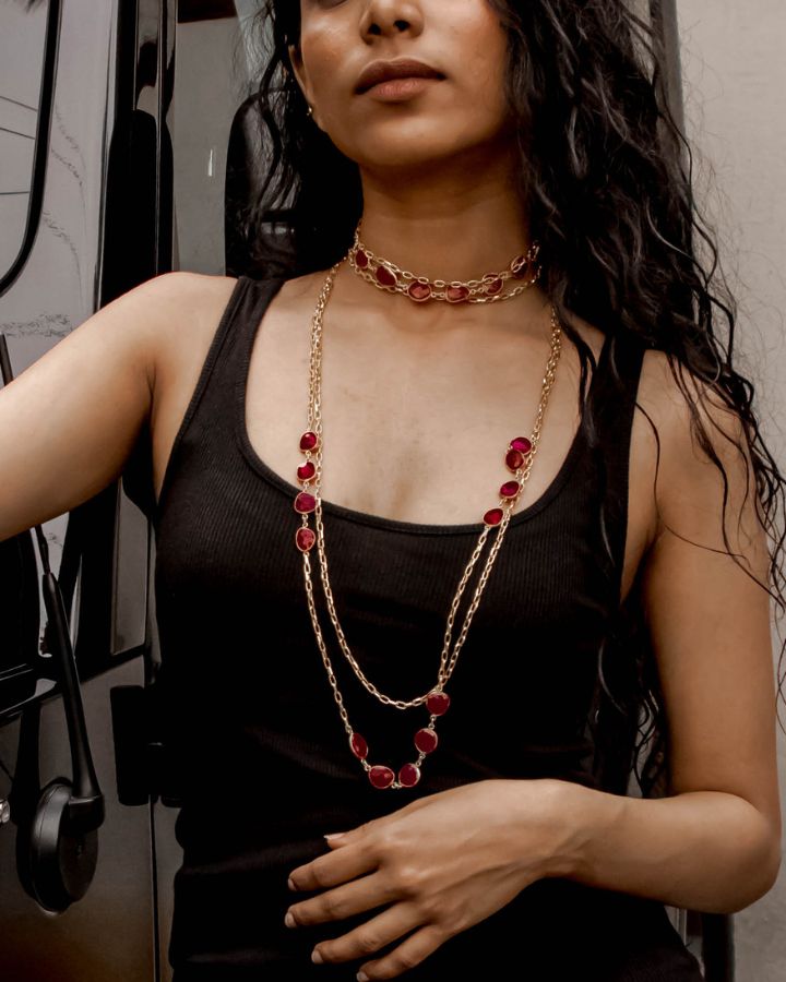 Gorgeous Pink Calci Choker