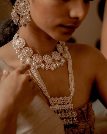 White Meenakari Choker-Women's fashion jewellery online