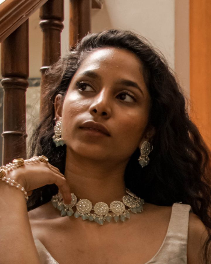 Pastel Green Meenakari Choker