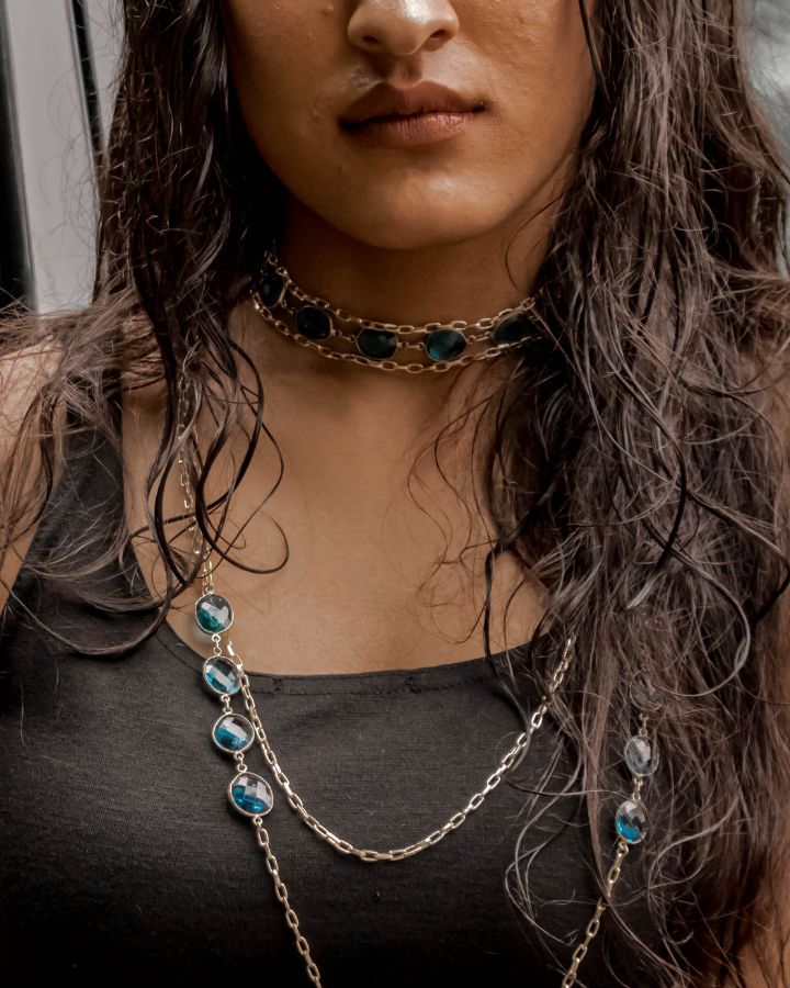 Ocean Blue Calci choke-Women's fashion jewellery online
