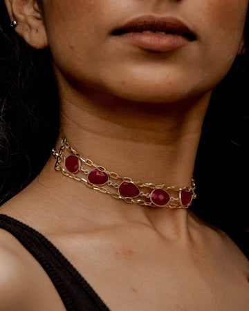 Gorgeous Pink Calci Choker