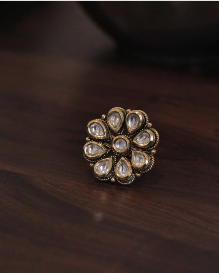 Ravishing Kundan Ring-Women's fashion jewellery online