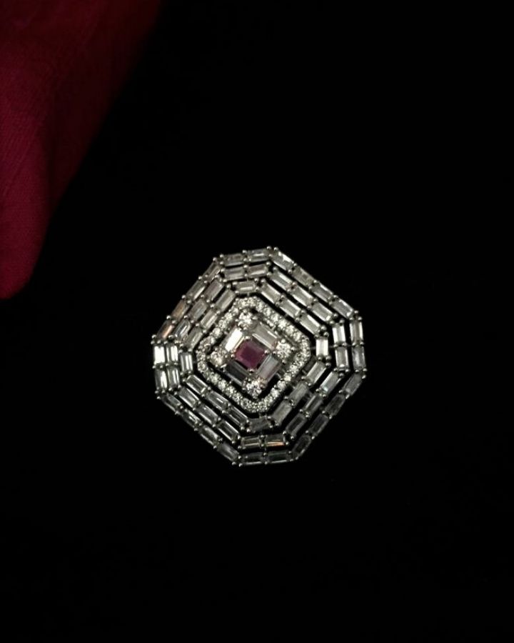 Square Zircon Ring-Women's fashion jewellery online