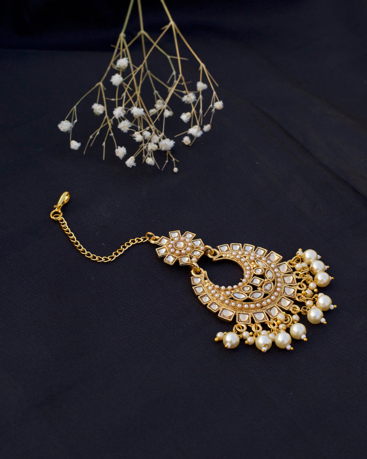 Gold Tone Maang Tika-Women's fashion jewellery online