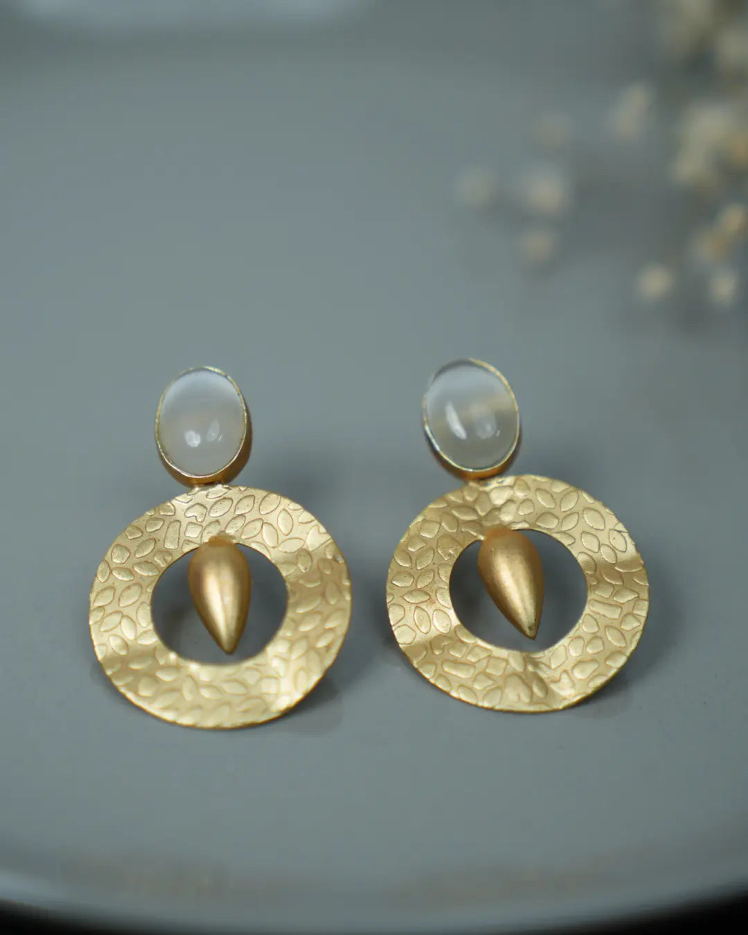 Adorable White Pearl Earrings