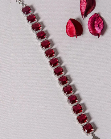 Vibrant Red Ruby Bracelet