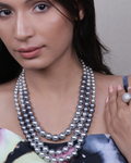 3 Layered Shaded Pearl Chain-Women's fashion jewellery online