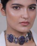 Blue Druzi Statement Choke-Womens fashion jewellery online