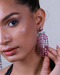 Ruby Chandelier Earrings-Women's fashion jewellery online