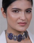 Blue Druzi Statement Choke-Womens fashion jewellery online