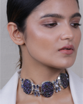 Blue Druzi Statement Choke-Womens fashion jewellery online