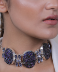 Blue Druzi Statement Choke-Womens fashion jewellery online