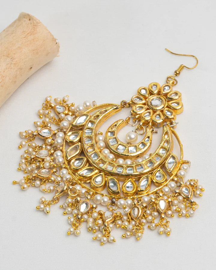 Bahar Kundan Chaandballi Maangtika-Women's fashion jewellery online 