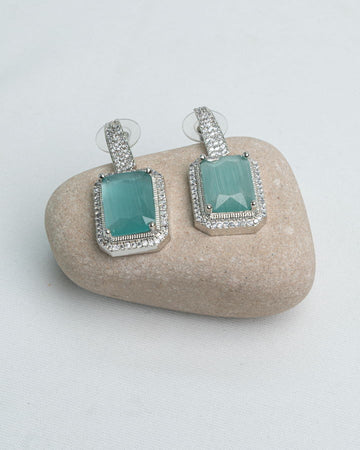 Sea Blue Crystal Earrings