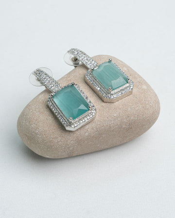 Sea Blue Crystal Earrings