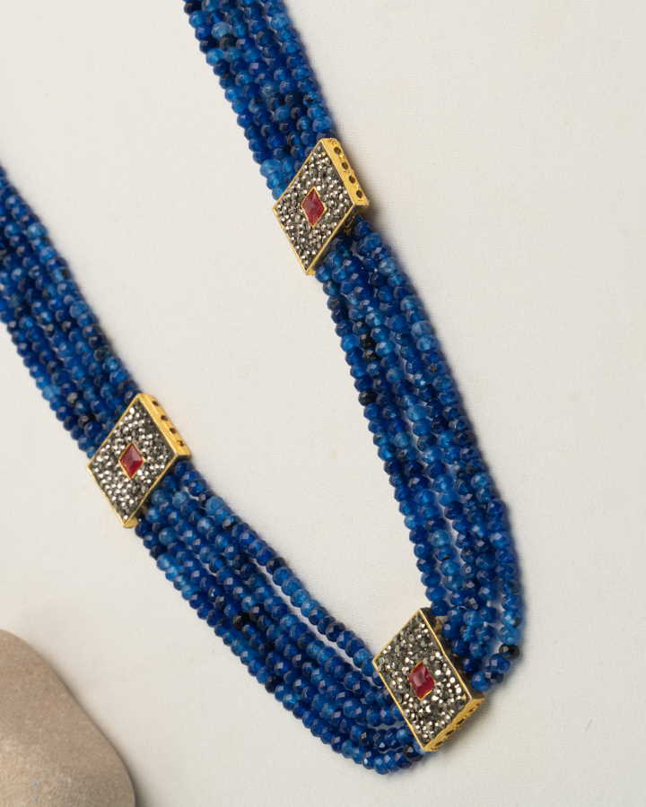 Stylish Blue Sapphire Necklace