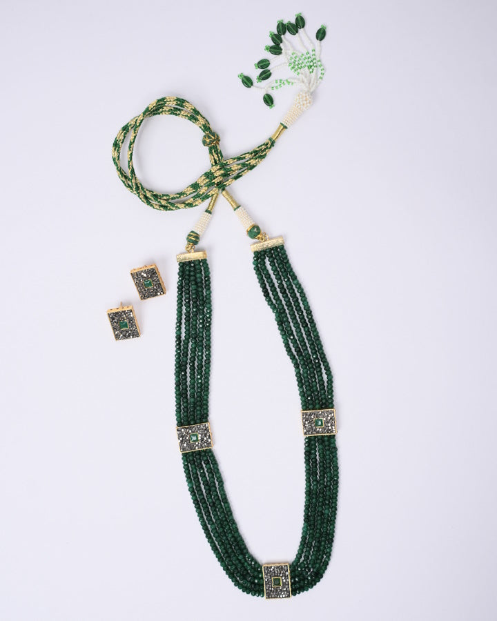 Stylish Green Emerald Necklace-Women's fashion jewellery online