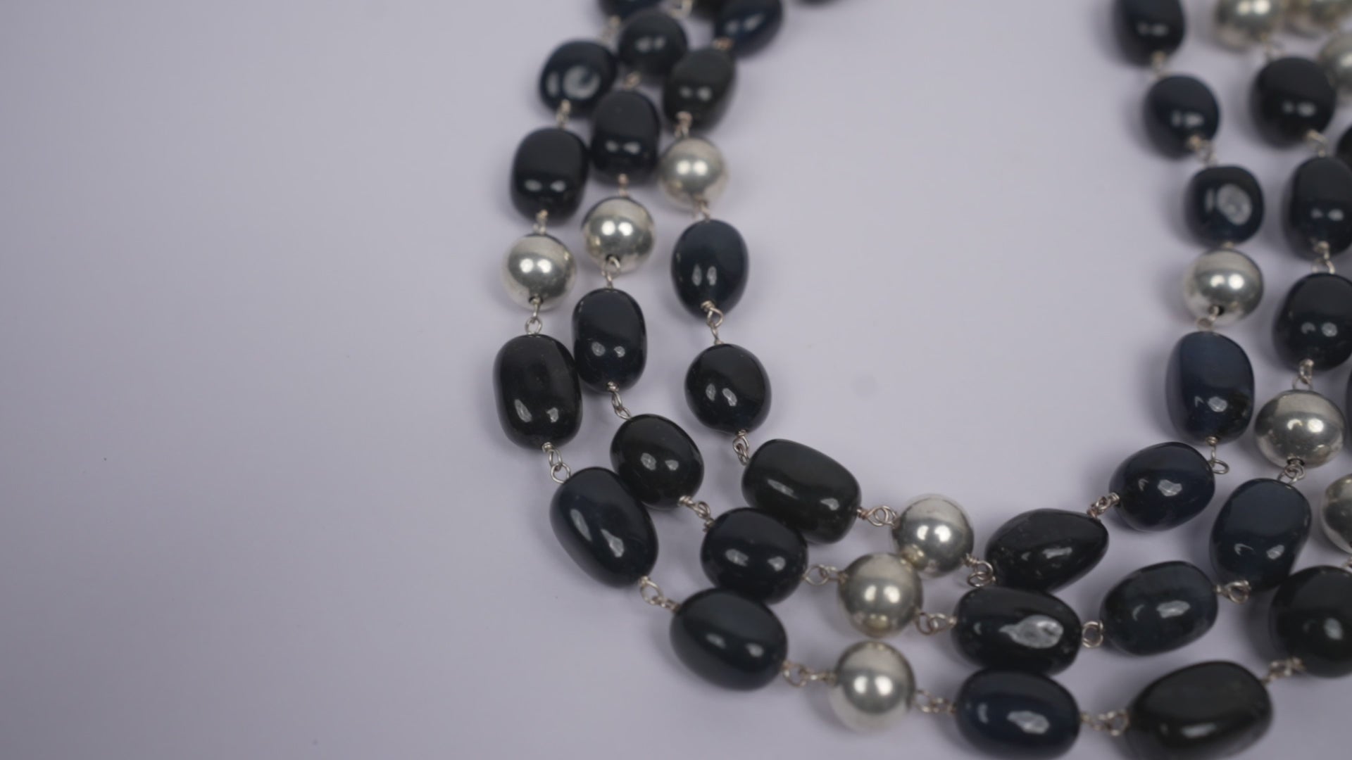 3 Layered Black Jade Necklace-Women's fashion jewellery online