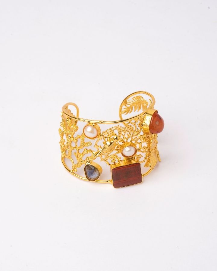 Gold Dusted Jasper Bracelet-Women's fashion jewellery online 