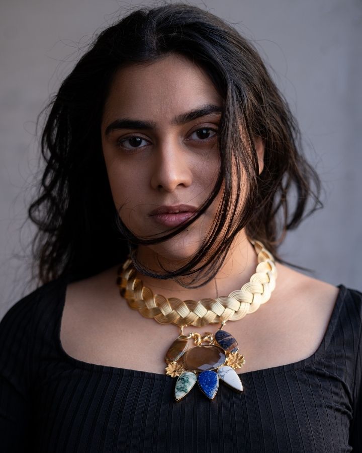 Gold Dusted Statement Husli-Women's fashion jewellery online 