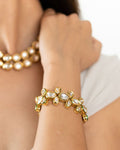 Kundan Floral Bracelet-Women's fashion jewellery online