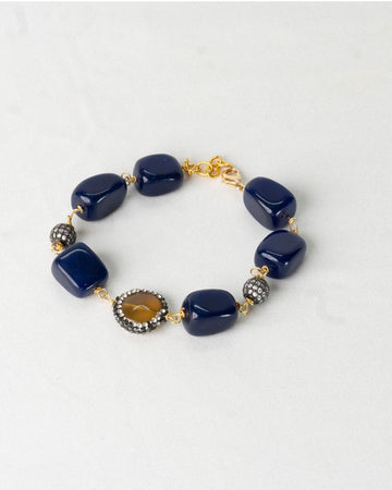 Midnight Blue Marcasite Bracelet