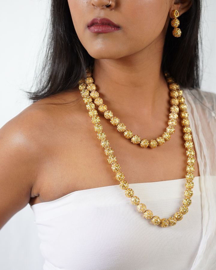 Long Jadau Moti Mala-Women's fashion jewellery online 