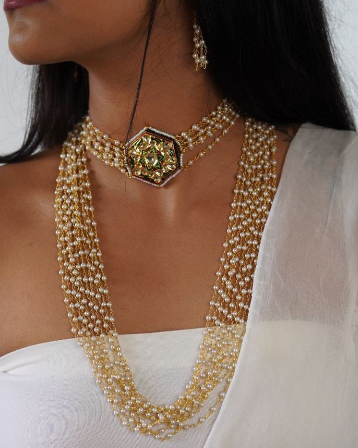 Long Moti Chain-Women's fashion jewellery online 