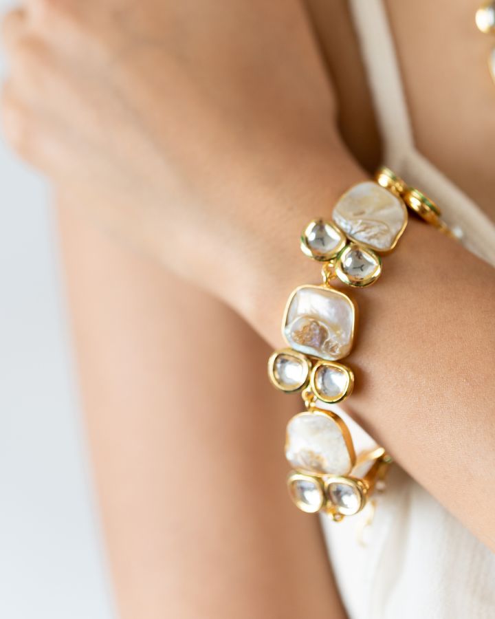 Mother Of Pearl Signature Bracelet-Women's fashion jewellery online